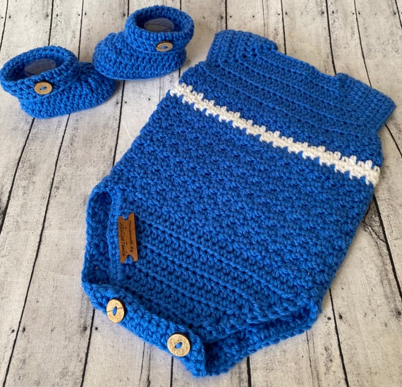 Crocheted Baby Boy Outfit