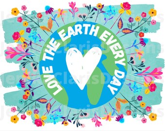 Download Peace Love Earth Etsy