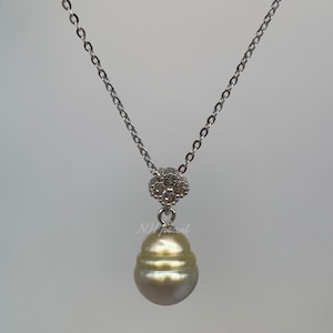 WHITE South Sea Pearl Pendant with s925 Silver setting
