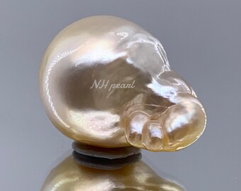 バロック南洋真珠 天然ゴールデンルースパール（13.6mm～18.6mm