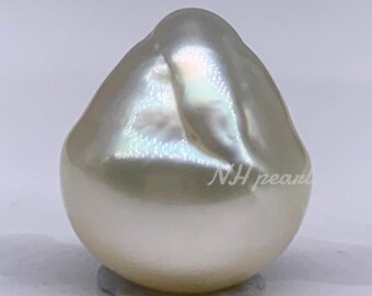 14-15mm Golden South Sea Pearls, Natural Gold Color, for Jewelry Making ...