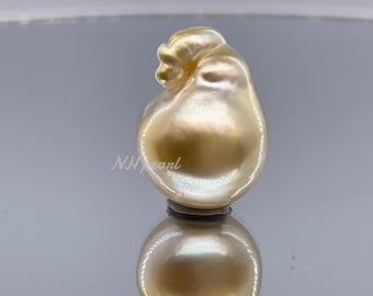 バロック南洋真珠 天然ゴールデンルースパール（13.6mm～18.6mm