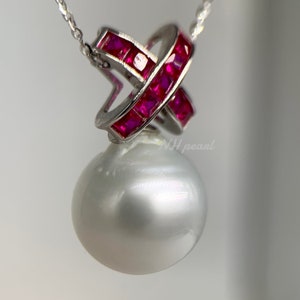 Silver Blue baroque south sea pearl with elegant S925 sterling silver pendant setting