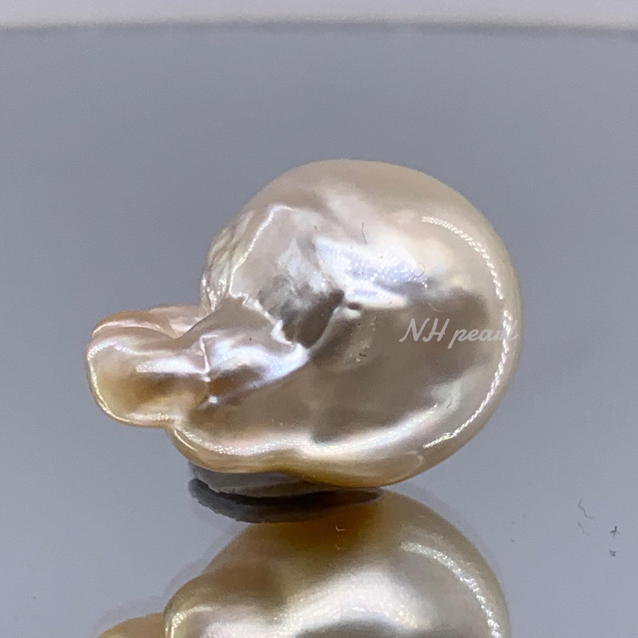バロック南洋真珠 天然ゴールデンルースパール（13.6mm～18.6mm