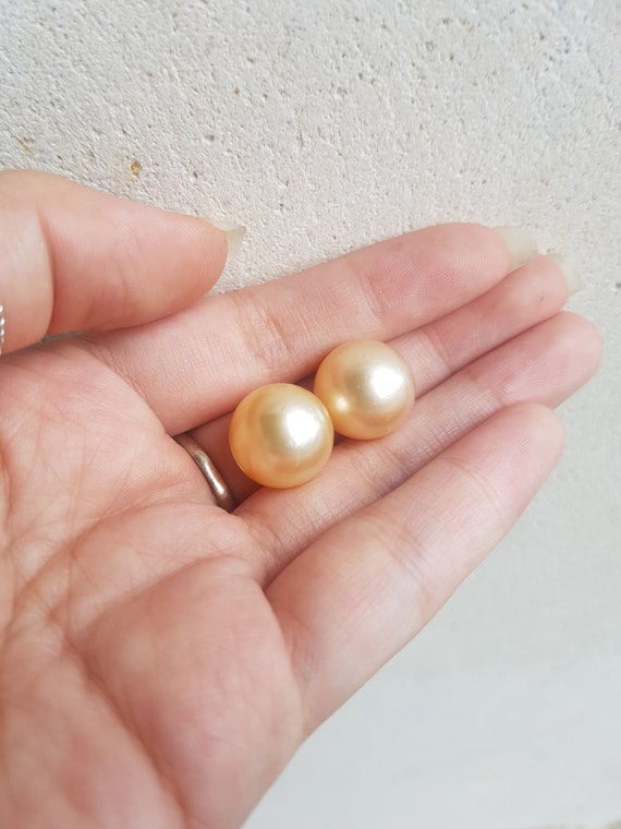 7mm Freshwater pearl bracelet Golden woman gift handmade in Quebec quality AAA