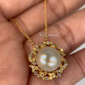 south sea pearl pendant necklace