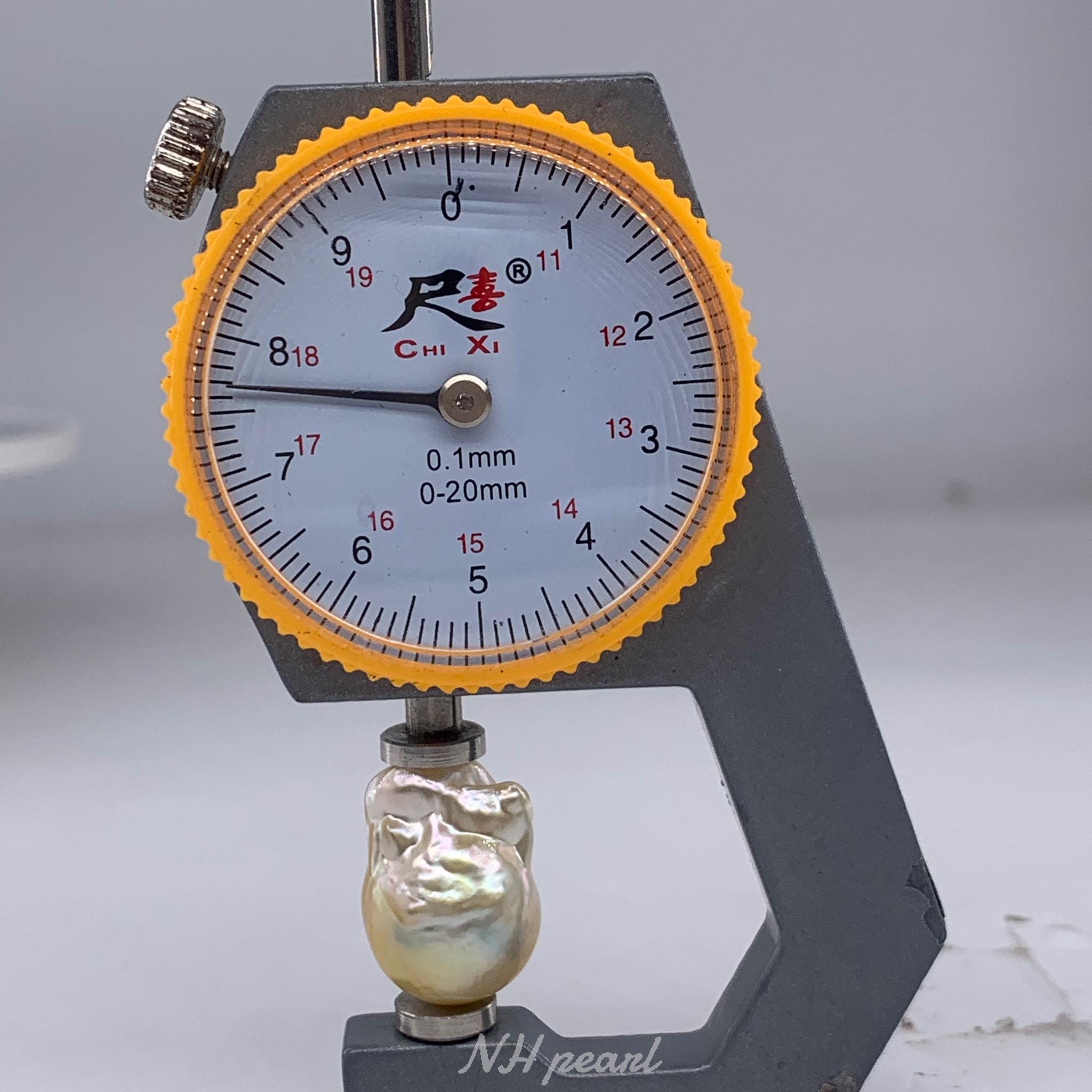 バロック南洋真珠 天然ゴールデンルースパール (12.4 mm -13.5 mm