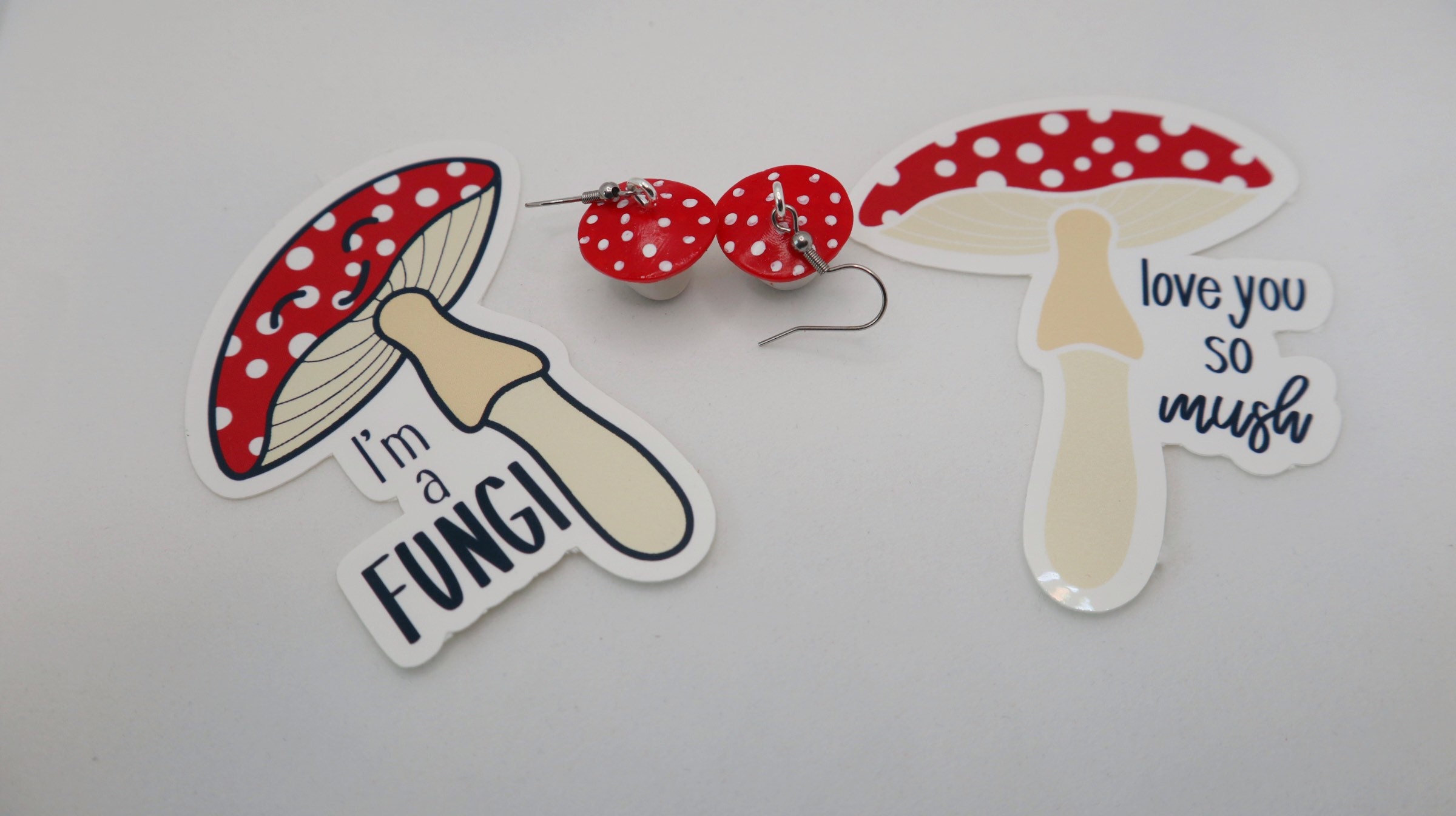 Mushroom Earring Sticker Set Etsy