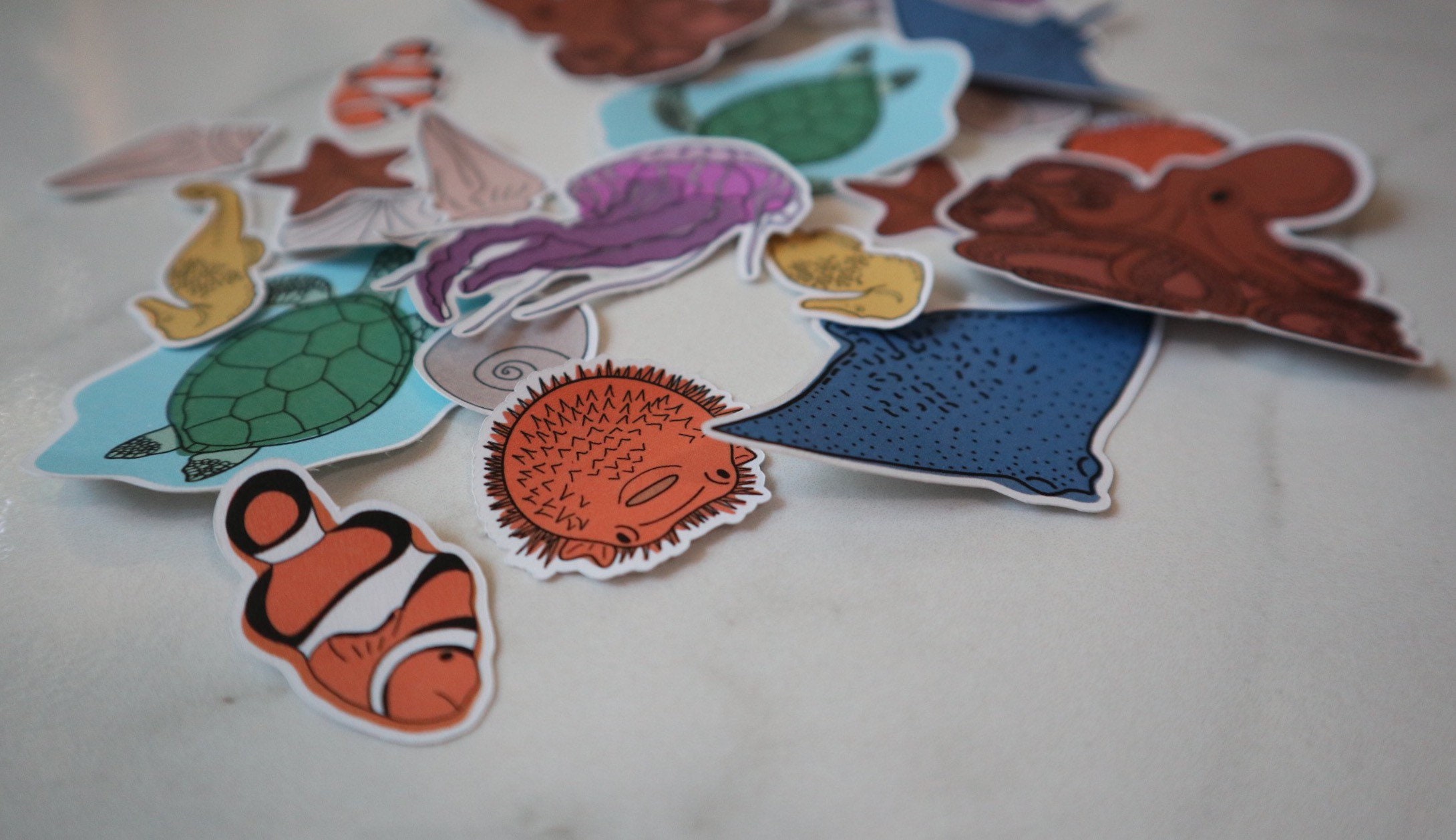 Under the Sea Sticker Assortment Pack matte Paper Etsy UK