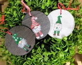 Gnome Christmas - Farmhouse Christmas Ornament - Rustic Christmas Ornaments