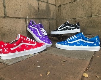 vuitton supreme vans