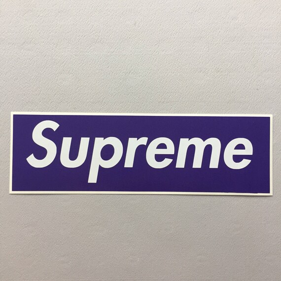 supreme purple on red box logo