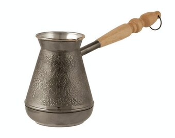 Soviet Metal Coffee pot with Handle Vintage Turkish Coffee pot made in USSR