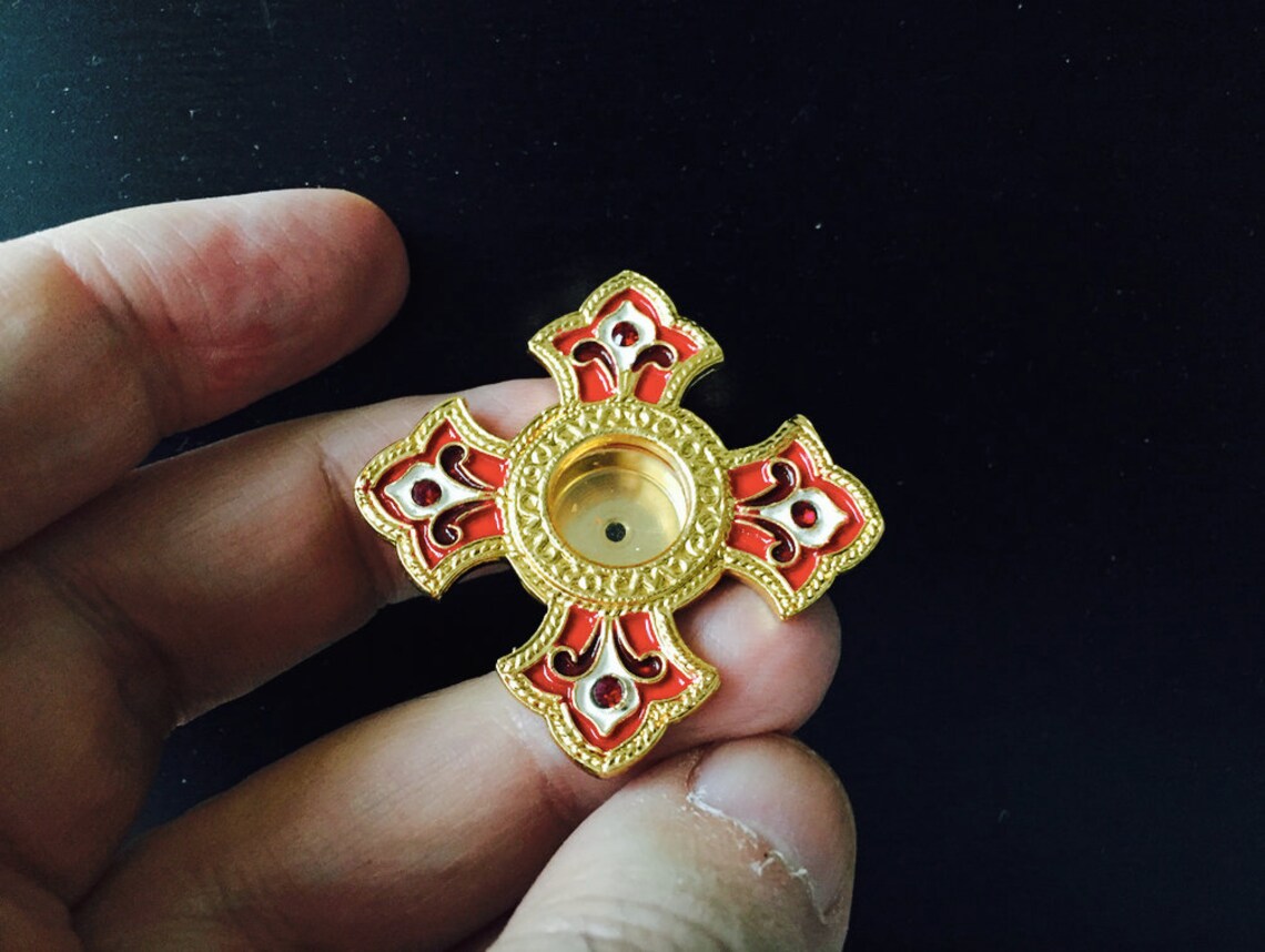 Russian Orthodox Relic Holder Relic Case Brass enamel Etsy