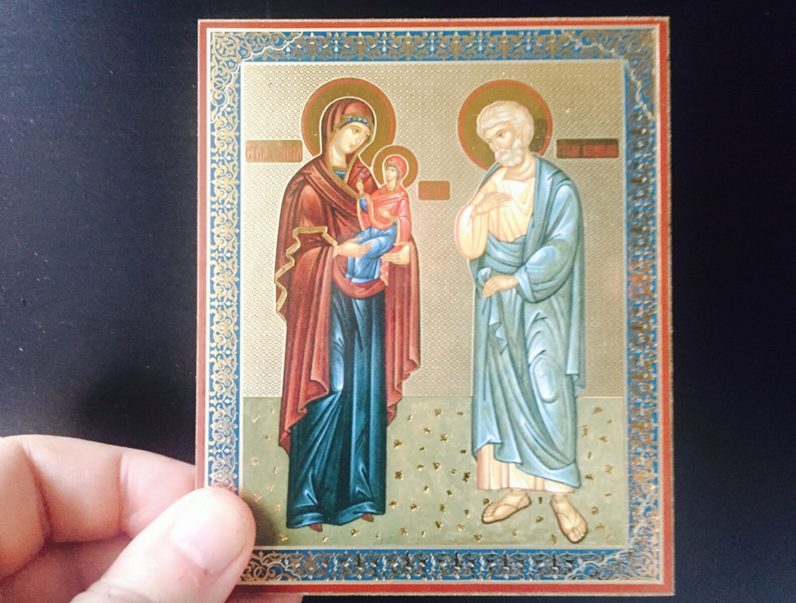 St Joachim and Anna Icon Orthodox Russian Icon on Pressed Etsy