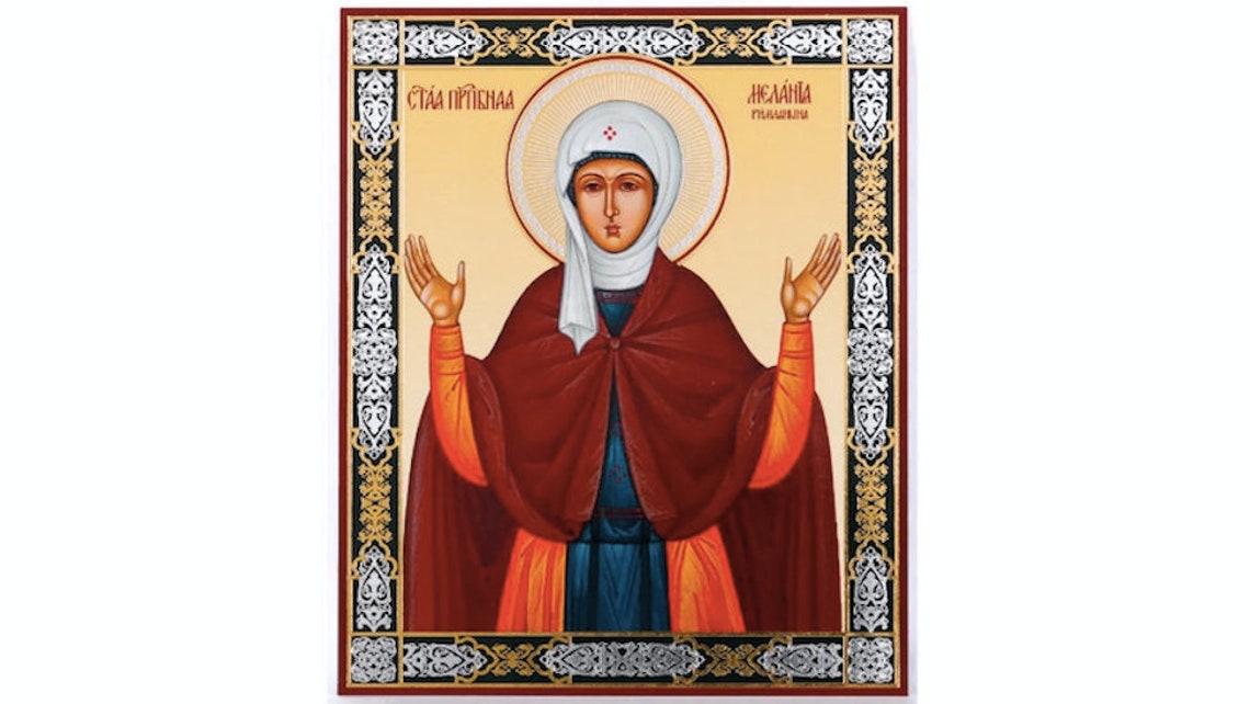 St Melania the Younger Desert Mother Miniature Orthodox Etsy Ireland