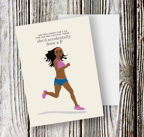 Funny Running Card Card For Runner Friend Running Card For Etsy