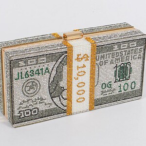Crystal money clutch Etsy