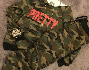P.R.E.T.T.Y Camo jogger set