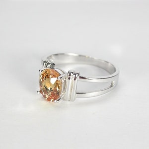 Imperial natural topaz ring sterling silver wedding ring size us 7.0 and free resize all size.