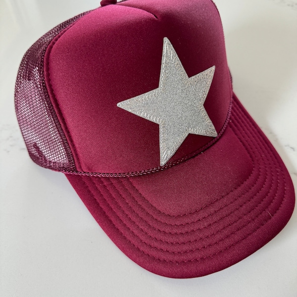 Silver Star Trucker Hat