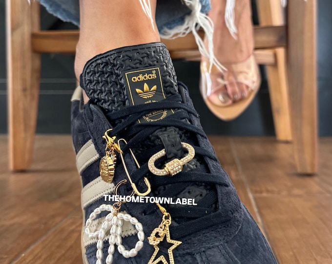 Gold Shoe Charms, Gems, Shoe Lace Accessories