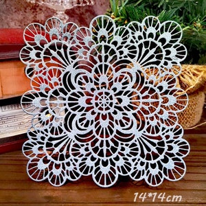 Big Flower Lace background Metal Cutting Dies Craft Dies Scrapbook Card Making Album Embossing Stencil Die cut