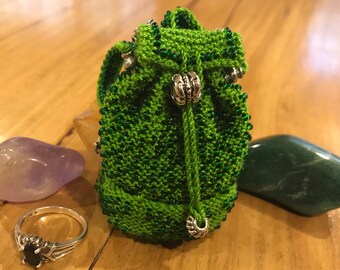 Billy Backpack Beaded Purse. Tooth Fairy Pouch. Crystal or Jewellery Pouch