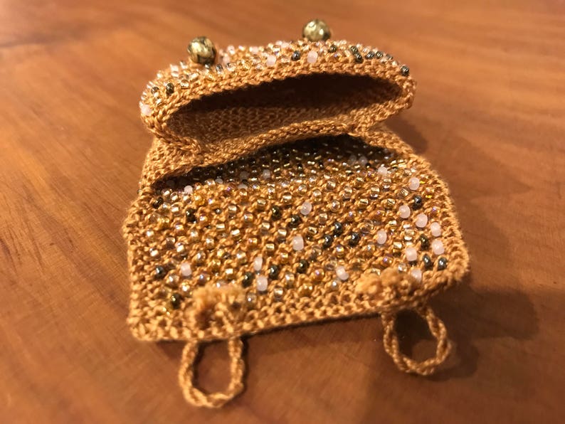 Satchmo Beaded Purse PATTERN ONLY Size 11 Seed Beads Knitted Etsy