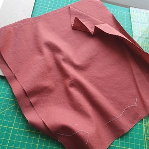 Large Messenger Handkerchief Customizable handkerchief Terracotta