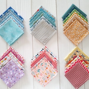 Small handkerchiefs in zero waste washable cotton fabric Surprise pack image 6