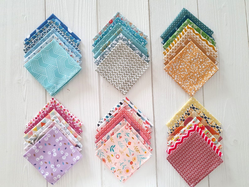 Small handkerchiefs in zero waste washable cotton fabric Surprise pack image 6