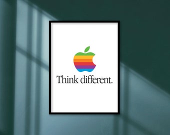 Apple Poster Etsy