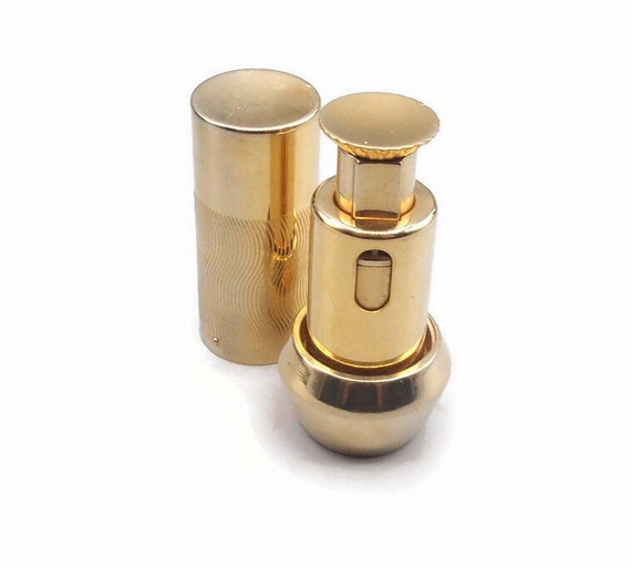 Vintage DeVilbiss Perfume Bottle Atomizer Gold Pu… - image 1