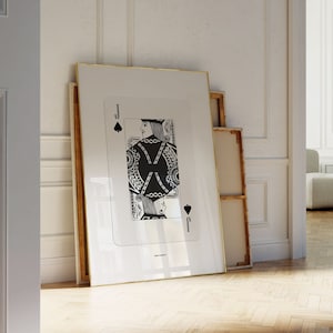 Schoppenboer afdrukken | Fysieke afdruk | Trendy print | Speelkaarten afdrukken | Speelkaartenposter | Y2K-decor | Coole affiche