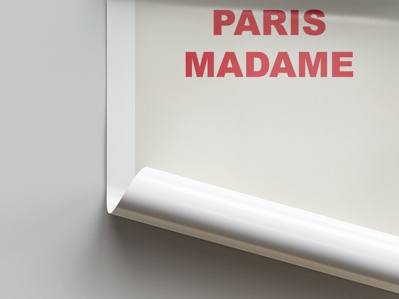 Inte från Paris Madame Print: Trendig heminredning (digital nedladdning) bild 3