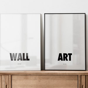 Wall Art Poster Set - Weiß | Digitaler Download | Zwei Poster enthalten | Einzigartiges Geschenk | Wandkunst | Moderne Kunst | Trendiges Poster