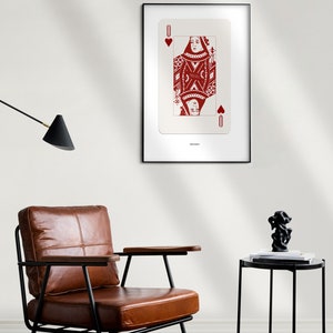 Queen of Hearts Poster Digital Download Games Print - Etsy