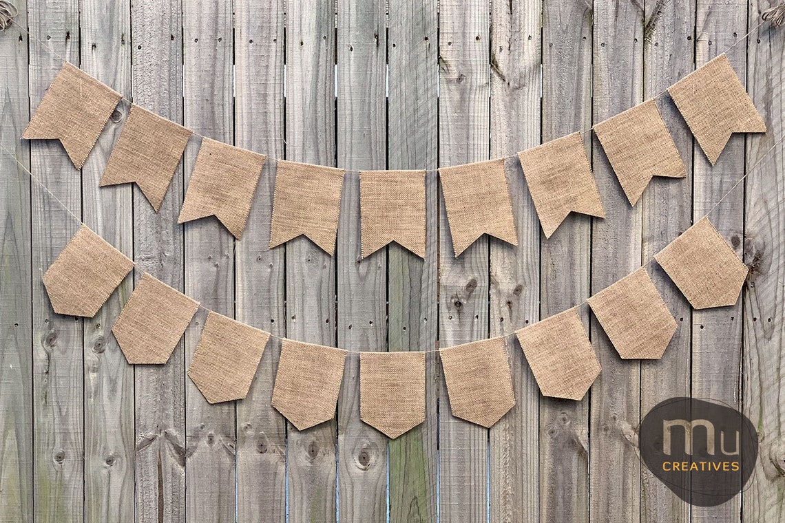 Blank Burlap Banner DIY Burlap Banner DIY Burlap Bunting Etsy