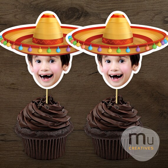 Personalised Photo Cupcake Toppers 