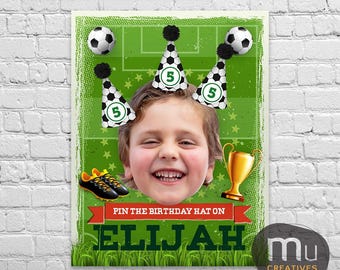 Gioco per feste di compleanno con foto personalizzate, attività personalizzata per bambini con cappello di compleanno (download digitale)