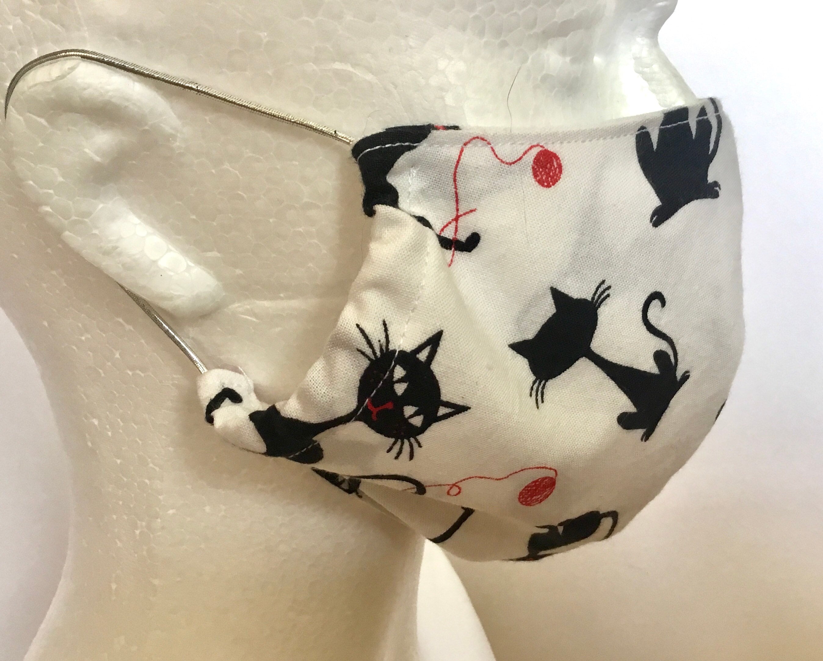 Lot De 4 Masques En Coton Réutilisables Motifs Anime/kawaii - Lavables - Unisexe - Pour école Ou Cosplay - 3