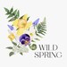 Wild Spring Floral Clipart - Watercolor Spring Clipart - Watercolor ...