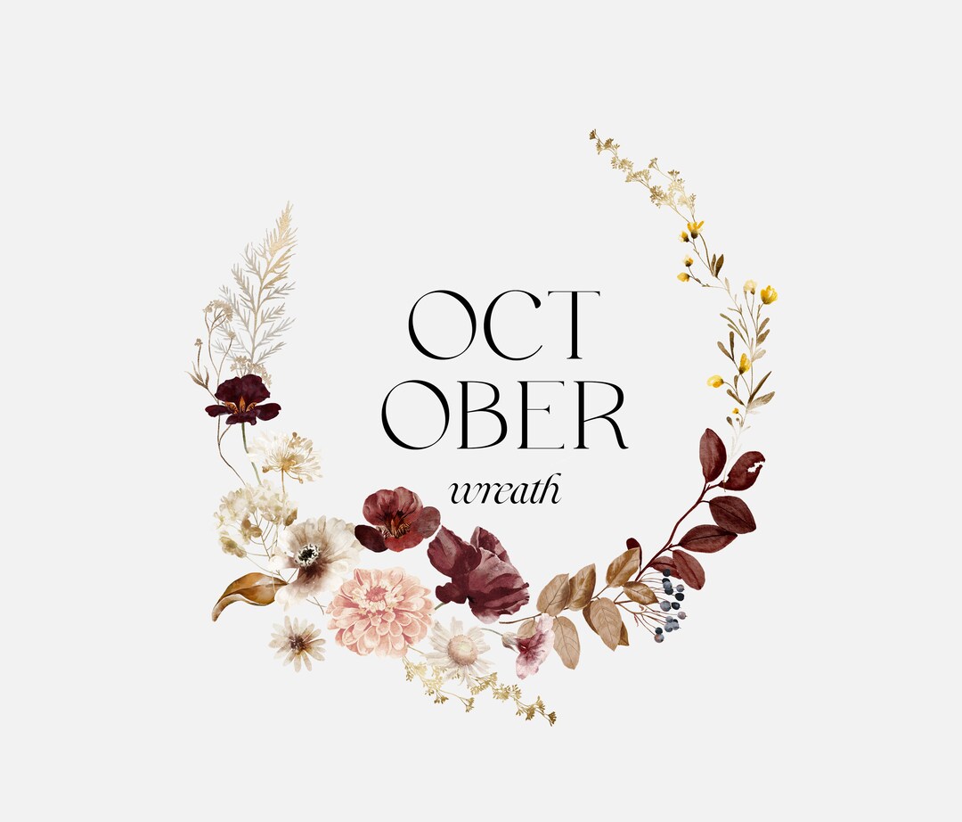 Autumn Watercolor Wreath Clipart -fall Clipart -watercolor Fall ...