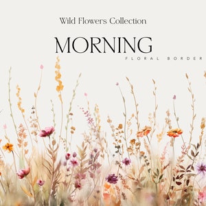 Wilde bloemen clipart-bloemen aquarel grenzen-premade clipart-bruiloft clipart-bloemen grenzen-aquarel clipart-wilde bloemen kunst