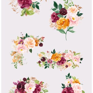 May include: A watercolor illustration of a fall-themed family tree with a yellow and orange maple tree, burgundy, peach, and yellow flowers, and the text "The Family Tree" and "Montgomery".