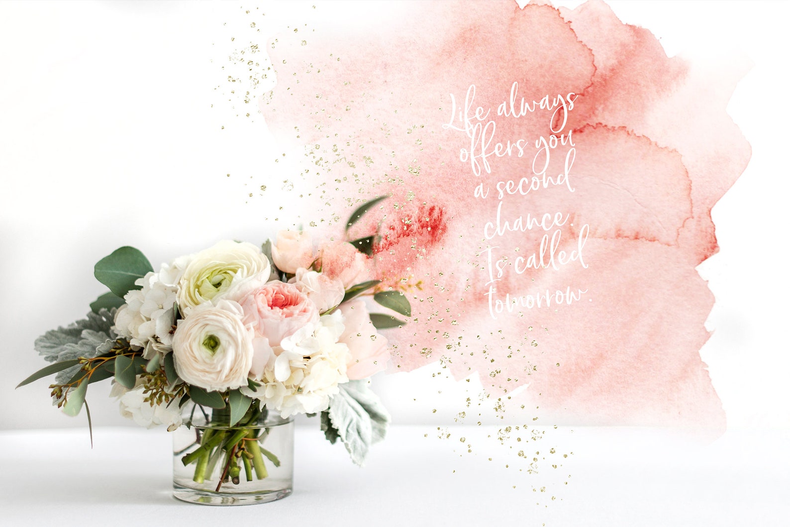 Navy and Blush Watercolor - Blush Watercolor Washes - Navy Watercolor ...