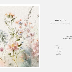 Bloem achtergronden - bloemen achtergronden - bloemen clipart - achtergronden - aquarel kunst - bruiloft clipart - aquarel achtergronden - bloemen