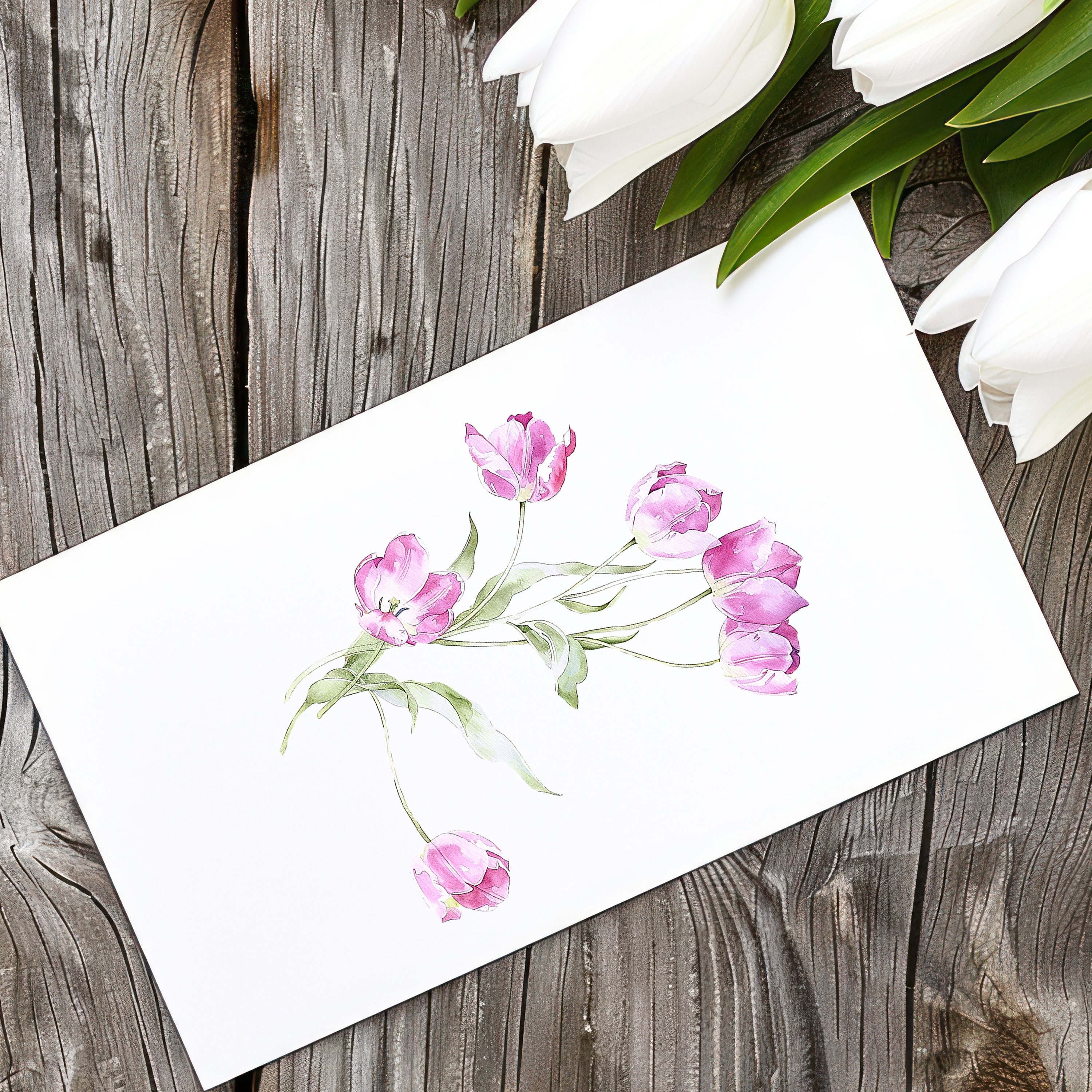 Watercolor Tulips Clipart - Tulips Clipart - Spring Clipart - Spring ...