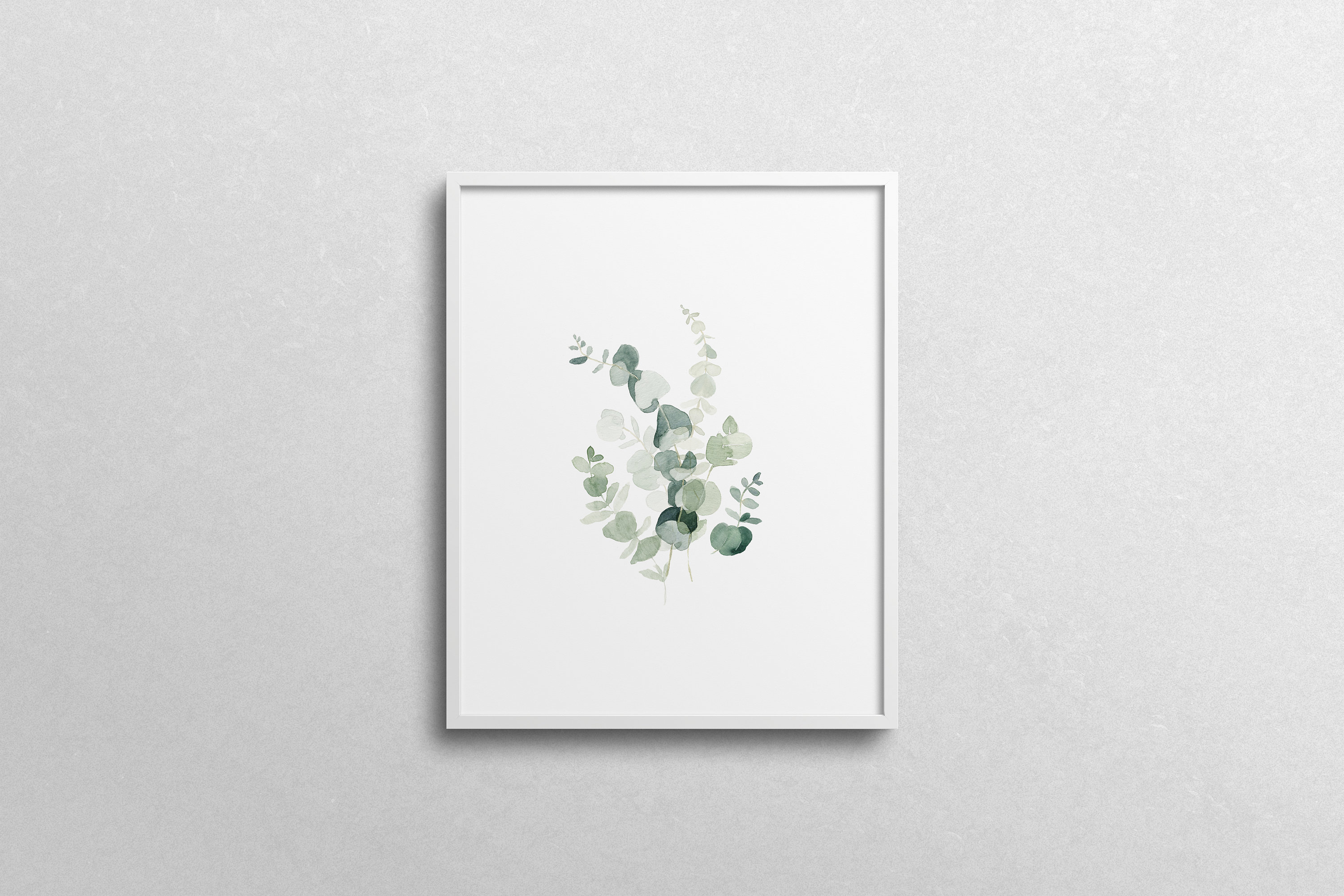 Watercolor Eucalyptus Clipart - Baby Blue Eucalyptus - Greenery Clipart ...